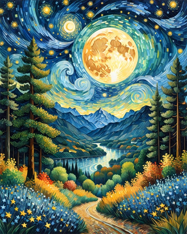 Paint by numbers design